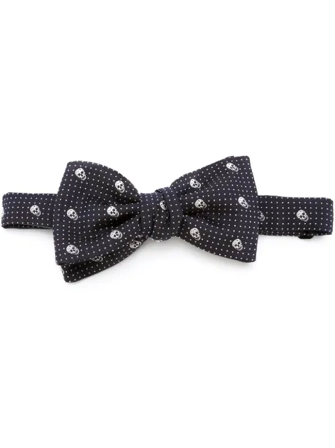 Alexander McQueen skull patterned bow tie Grey 2573064Q0534178