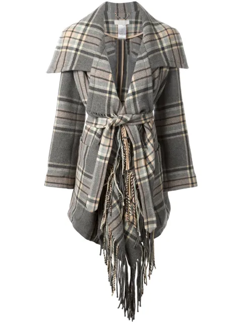 Chloé check belted coat Grey 15AMA3015A329