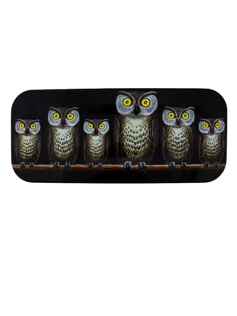 Fornasetti Owl tray Black C21Y500